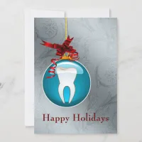 Blue Dentist Holiday Cards