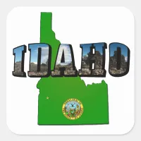 Idaho Map, Seal and Picture Text