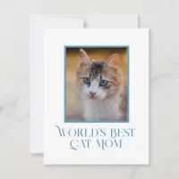 Photo World's Best Cat Mom Cat Picture Holiday Car