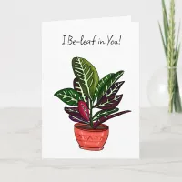 Cute Plant Pun Friendship Encouragment Card