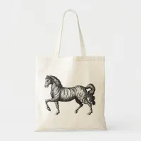 Vintage Zebra Tote Bag