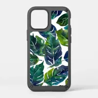 Green and Blue Foliage Philodendron Botanical   Speck iPhone 12 Mini Case