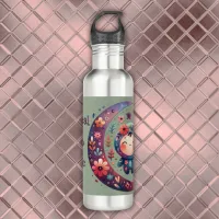 Mystical Boho Magic Maroon | Stainless Steel Water Bottle