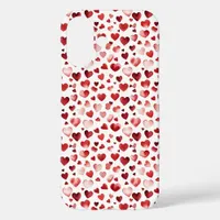 Watercolor Red Hearts Valentine's Day  iPhone 16 Case