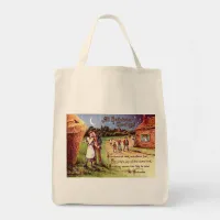 Vintage All Halloween Greeting Couple Tote Bag