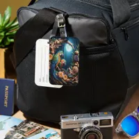 Majestic Parrot Perched Luggage Tag