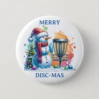 Merry Disc-mas | Disc Golf Christmas Button