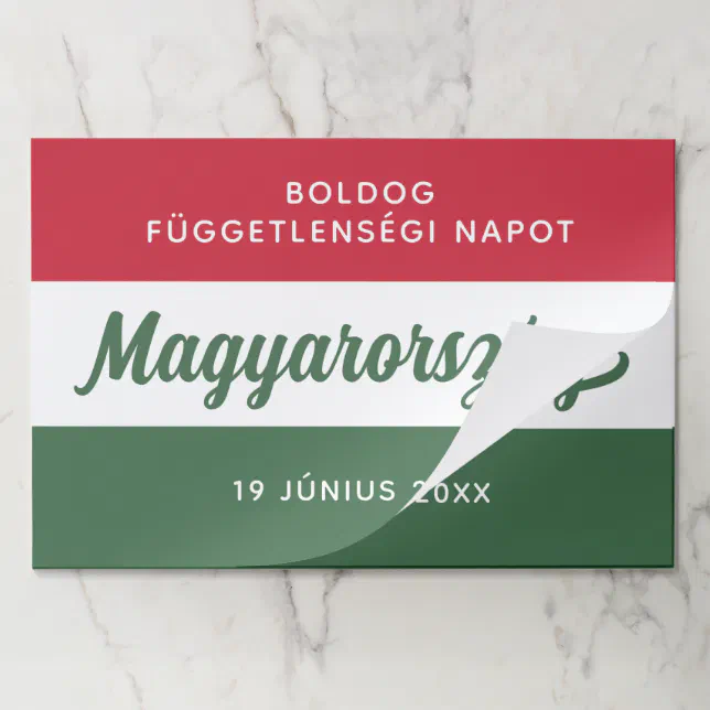 Hungary Independence Day National Flag Paper Pad
