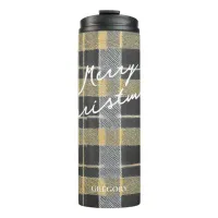 Black Gold Christmas Pattern#7 ID1009 Thermal Tumbler