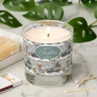 Earth Tones Christmas Pattern#2 ID1009 Scented Candle