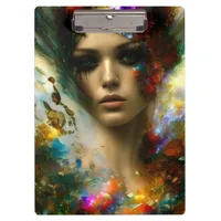 A beautiful fantasy woman clipboard