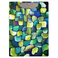 Contemporary Green Pattern Clipboard