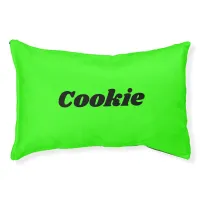 Bright Neon Style Modern Personalized Name Dog Pet Bed