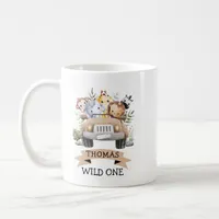 Tropical Jungle Safari Animals Party Coffee Mug