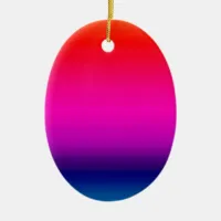 Spectrum of Horizontal Colors - 4 Ceramic Ornament