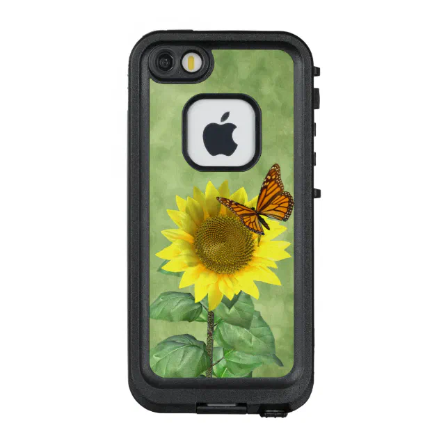Pretty Sunflower and Butterfly LifeProof iPhone Case