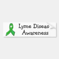 Lyme Disease Awareness Ribbon Bumper Sticker