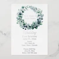 Eucalyptus Botanical Foil Invitation