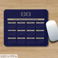 2025 Calendar Business Logo Mouse Pad