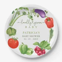 Locally Grown Baby Farmers Market Baby Shower Paper Plates