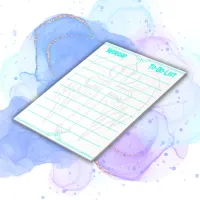 Christian Worship To-Do-List Turquoise | Notepad