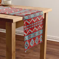 Southwest Mesas Turquoise & Red Table Runners