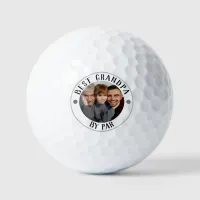 Modern BEST GRANDPA BY PAR Photo Golf Balls