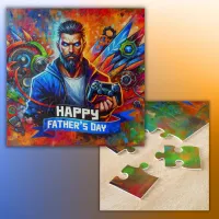 Happy Father's Day Daddy Gamer | Jigsaw Puzzle