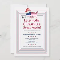 Donald Trump Patriotic Make Christmas Great Again Invitation