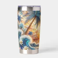 Magical Mosaic Tropical Ocean Sunset Insulated Tumbler