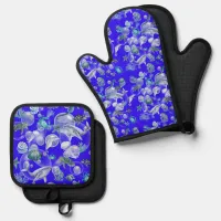 Watercolor Under the Sea  Oven Mitt & Pot Holder Set