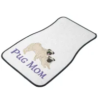 Two Fawn Pugs Pug Mom Car Floor Mat