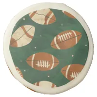 Touch Down Super Bowl football baby shower Sugar Cookie