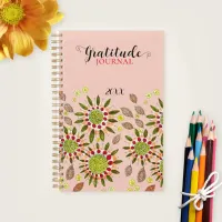 Simplistic Hand-drawn Flowers Gratitude Journal Planner