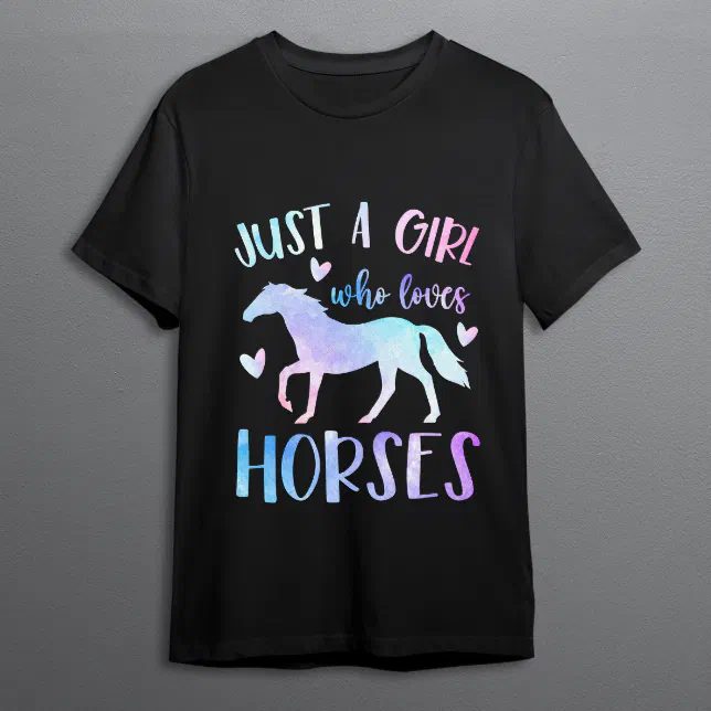 Just A Girl Who Loves Horses Vintage Horse Women T-Shirt