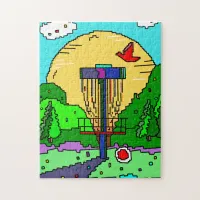 Disc Golf Course Summer Sunshine Jigsaw Puzzle