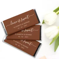 Simple Elegant Script Terracotta Personalized  Hershey Bar Favors