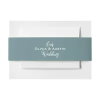 Eucalyptus   invitation belly band