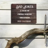 2025 Dad Jokes Calendar-Wood Humorous Gift for Dad Calendar