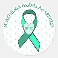 HOPE MYASTHENIA GRAVIS AWARENESS RIBBON STICKER