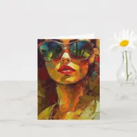 Woman in Sunglasses, All Occasions Card