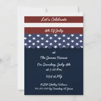 4th of july independence day party invites