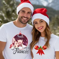 Love My Fiancée Trendy Christmas Ornament Photo T-Shirt