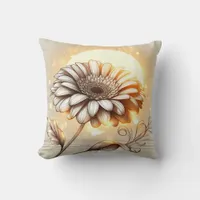 Gerbera Daisy Pillow for Garden-Inspired Comfort