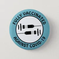 I am Fully Vaccinated Against Covid-19 Button