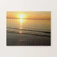 Cape Cod Sunset Ocean Waves Jigsaw Puzzle