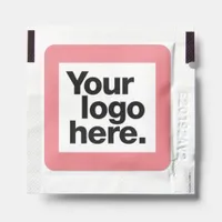 Add Your Own Logo Simple Solid Pink Background Hand Sanitizer Packet