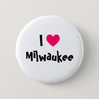 I Love Milwaukee Pinback Button