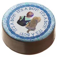 Baby Boy and His Dog Its a Boy Baby Shower Chocolate Covered Oreo