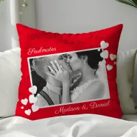 Soulmates I Love You Personalized Photo Romantic Throw Pillow